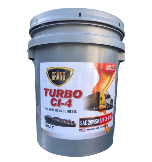 Dầu động cơ ô tô TURBO CI4 cho động cơ xăng và Diesel 4T -CI4/SL -18L